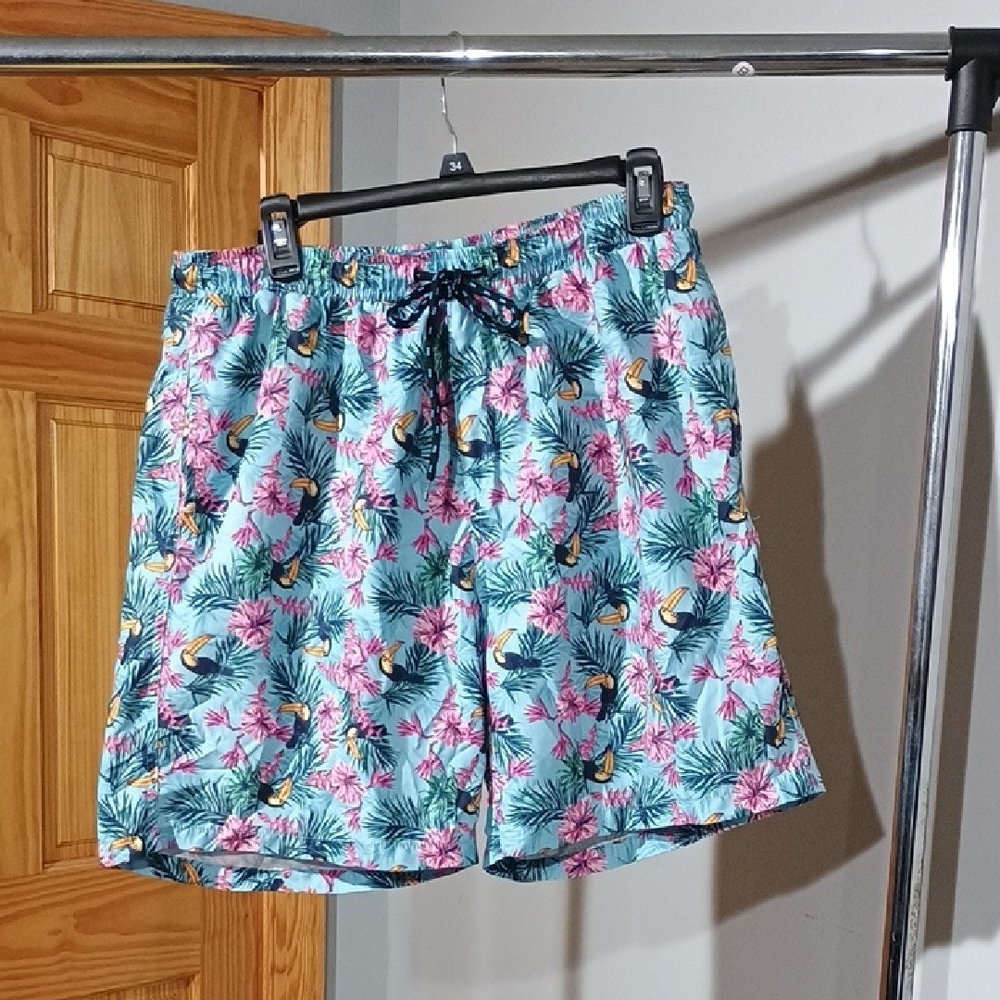 Tenth & Ocean Tropical Print Swim Shorts